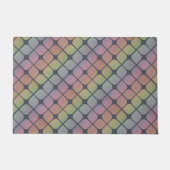 Abstracte grafische vormen op de achterhaalde verl deurmat (Voorkant)