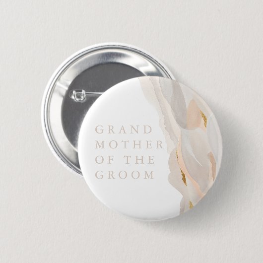 Abstracte GrandMoeder van de Groom-Button Ronde Button 5,7 Cm (Voorkant /achterkant)