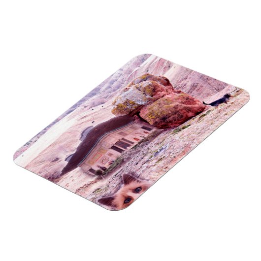 Abstracte Grappige Collage 3 "x4" Fotomagneet Magneet (Linkerzijde)