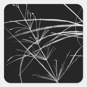 Abstracte Grass Natuur tickers Vierkante Sticker