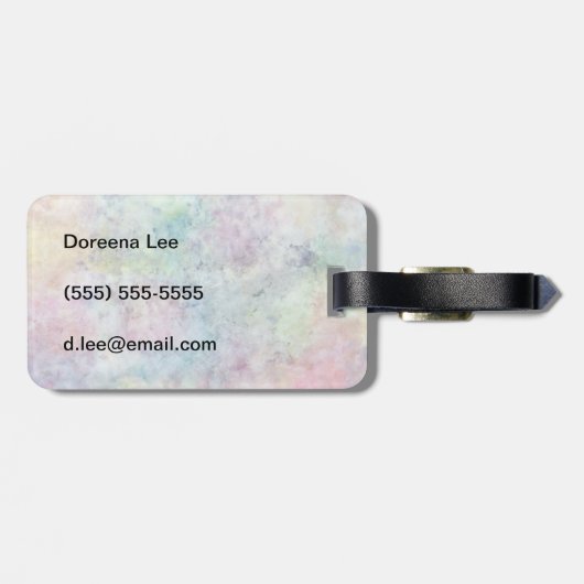 abstracte gratis tekening uit de waterverf bagagelabel (Achterkant horizontaal)