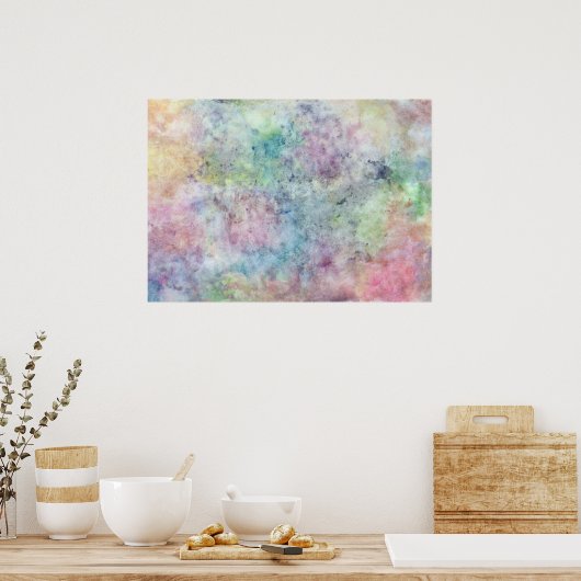 abstracte gratis tekening uit de waterverf poster (Keuken)