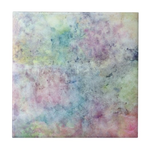 abstracte gratis tekening uit de waterverf tegeltje (Voorkant)