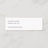 ABSTRACTE GRAY DUSKY PINK STUD EARRING DISPLAY MIN MINI VISITEKAARTJE (Achterkant)