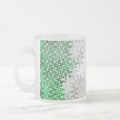Abstracte Grayromantische Pridevlag Matglas Koffiemok (Links)