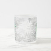 Abstracte Grayromantische Pridevlag Matglas Koffiemok (Center)