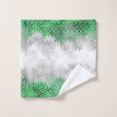 Abstracte grayromantische vlag bad handdoek (Wasdoekje)