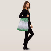 Abstracte grayromantische vlag crossbody tas (Op model)