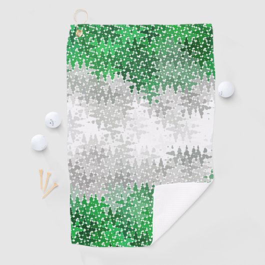 Abstracte grayromantische vlag golfhanddoek (Insitu)