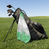 Abstracte grayromantische vlag golfhanddoek (Groen)