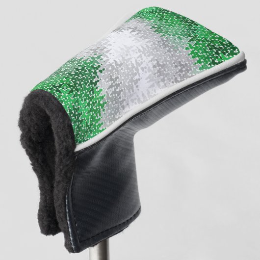 Abstracte grayromantische vlag golfheadcover (3/4 voorkant)