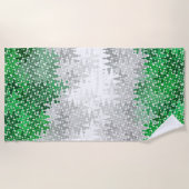 Abstracte grayromantische vlag strandlaken (Voorkant)