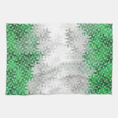 Abstracte grayromantische vlag theedoek (Horizontaal)