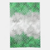 Abstracte grayromantische vlag theedoek (Verticaal)