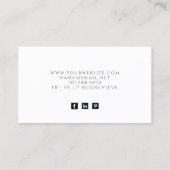 Abstracte Green Agaat Sieraden Designer Visitekaartje (Achterkant)