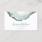 Abstracte Green Agaat Sieraden Designer Visitekaartje (Voorkant)