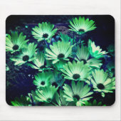 Abstracte Green Daisies Flower Art Muismat (Voorkant)