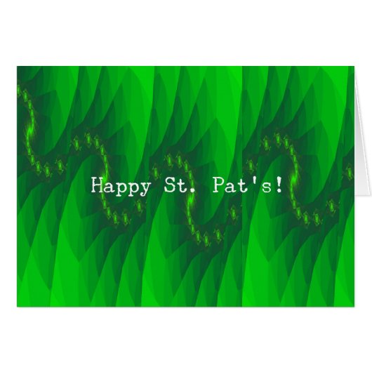 Abstracte Green Digital Art St. Pat's (Voorkant Horizontaal)