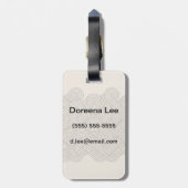 Abstracte grens bagagelabel (Achterkant verticaal)