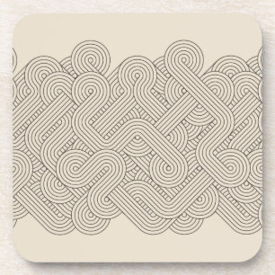 Abstracte grens drankjes onderzetter