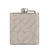 Abstracte grens heupfles (Achterkant)