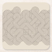 Abstracte grens kartonnen onderzetters (Voorkant)