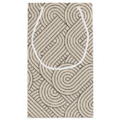 Abstracte grens klein cadeauzakje (Achterkant)
