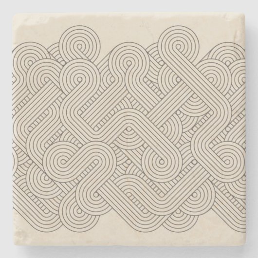 Abstracte grens stenen onderzetter (Voorkant)