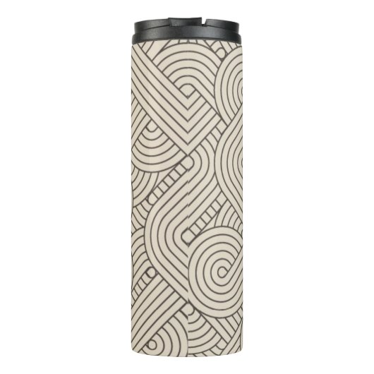 Abstracte grens thermosbeker (Achterkant)