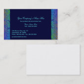 Abstracte Grenzen in blauwe tongen Visitekaartje (Voorkant / Achterkant)