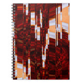 abstracte grijpachtergrond met glitsfilter notitieboek (Voorkant)