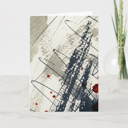 Abstracte grijze achtergrond, inkttextuur. 2 kaart (Voorkant)