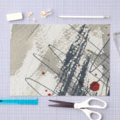 Abstracte grijze achtergrond, inkttextuur. 2 tissuepapier (Craft)