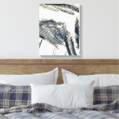 Abstracte grijze achtergrond, inkttextuur. 3 canvas afdruk (Insitu (Slaapkamer))