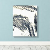 Abstracte grijze achtergrond, inkttextuur. 3 canvas afdruk (Insitu (Houten vloer))