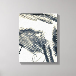 Abstracte grijze achtergrond, inkttextuur. 3 canvas afdruk