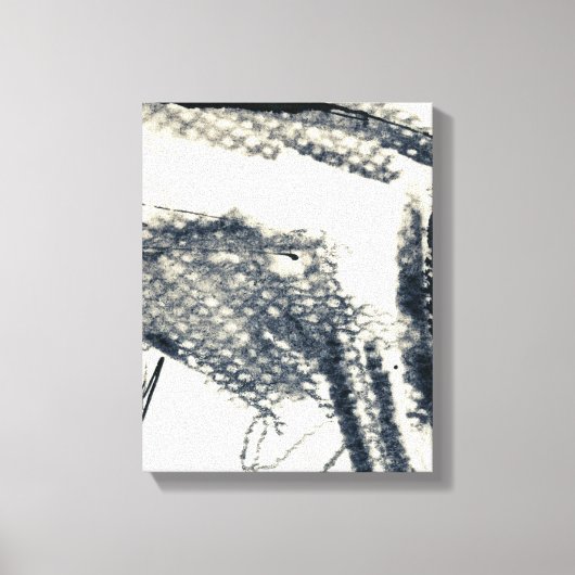 Abstracte grijze achtergrond, inkttextuur. 3 canvas afdruk (Voorkant)