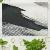 Abstracte grijze achtergrond, inkttextuur. 4 theedoek (Gevouwen)