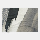 Abstracte grijze achtergrond, inkttextuur. 4 theedoek (Horizontaal)
