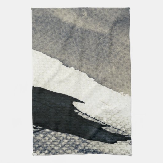 Abstracte grijze achtergrond, inkttextuur. 4 theedoek (Verticaal)
