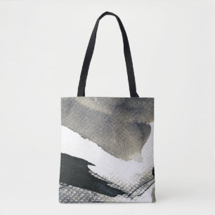 Abstracte grijze achtergrond, inkttextuur. 4 tote bag