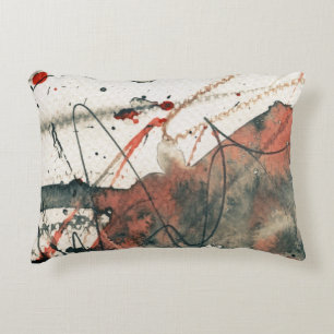 Abstracte grijze achtergrond, inkttextuur. 5 decoratief kussen