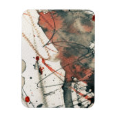 Abstracte grijze achtergrond, inkttextuur. 5 magneet (Verticaal)