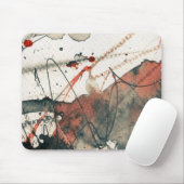 Abstracte grijze achtergrond, inkttextuur. 5 muismat (Met muis)