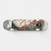 Abstracte grijze achtergrond, inkttextuur. 5 skateboard (Horizontaal)