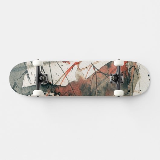 Abstracte grijze achtergrond, inkttextuur. 5 skateboard (Horizontaal)