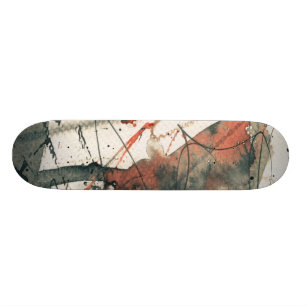 Abstracte grijze achtergrond, inkttextuur. 5 skateboard