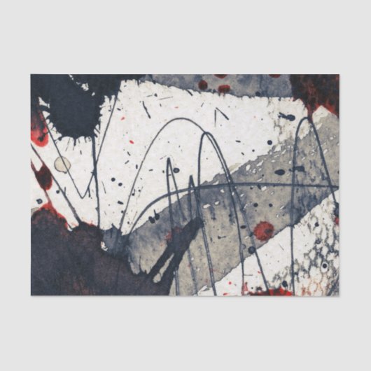 Abstracte grijze achtergrond, inkttextuur. tissuepapier (Voorkant)