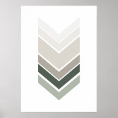 Abstracte grijze afdruk. Moderne geometrische wand Poster (Voorkant)