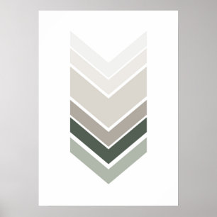 Abstracte grijze afdruk. Moderne geometrische wand Poster